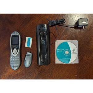 Logitech Harmony 880 Remote w/ Dock, Battery, Cables – Parts Only Estate Find